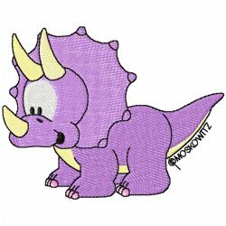 Dinosaur Embroidery Design 9
